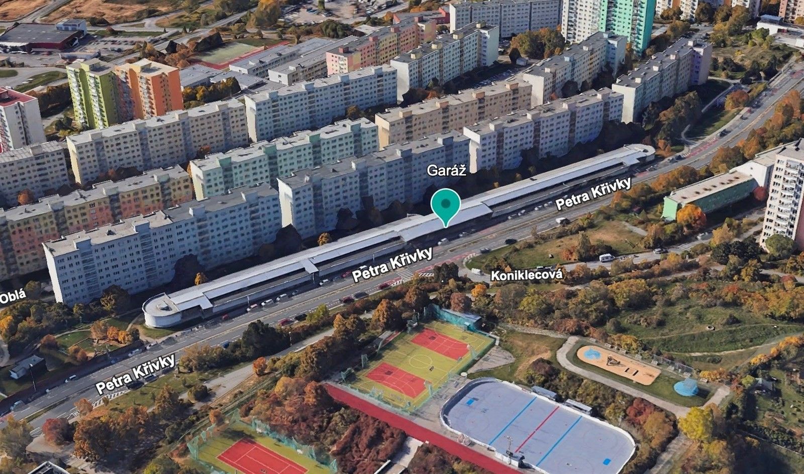 Garáže, Petra Křivky 525, Brno Nový Lískovec, 16 m² - 1