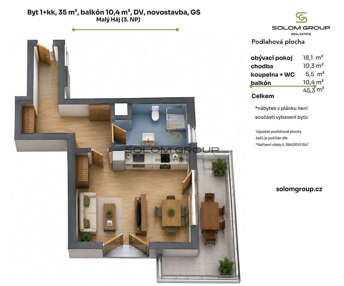 Prodej byt 1+kk - Praha, Hlavní město Praha, 35 m² - 5