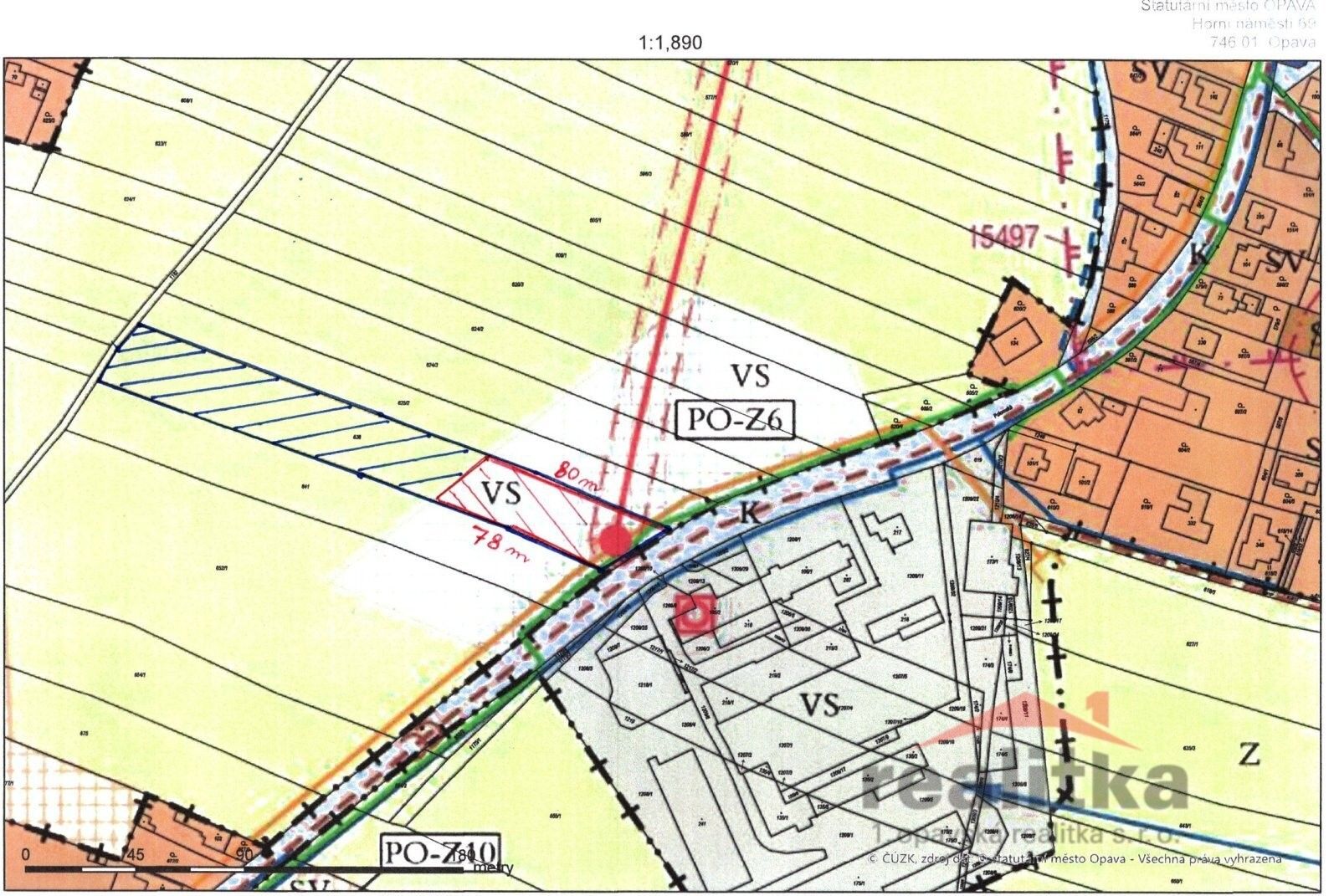 Komerční pozemky, Polomská, Opava, 5 935 m²
