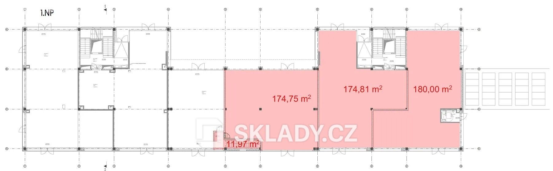 Pronájem obchodní prostory - Praha, 175 m² - 2
