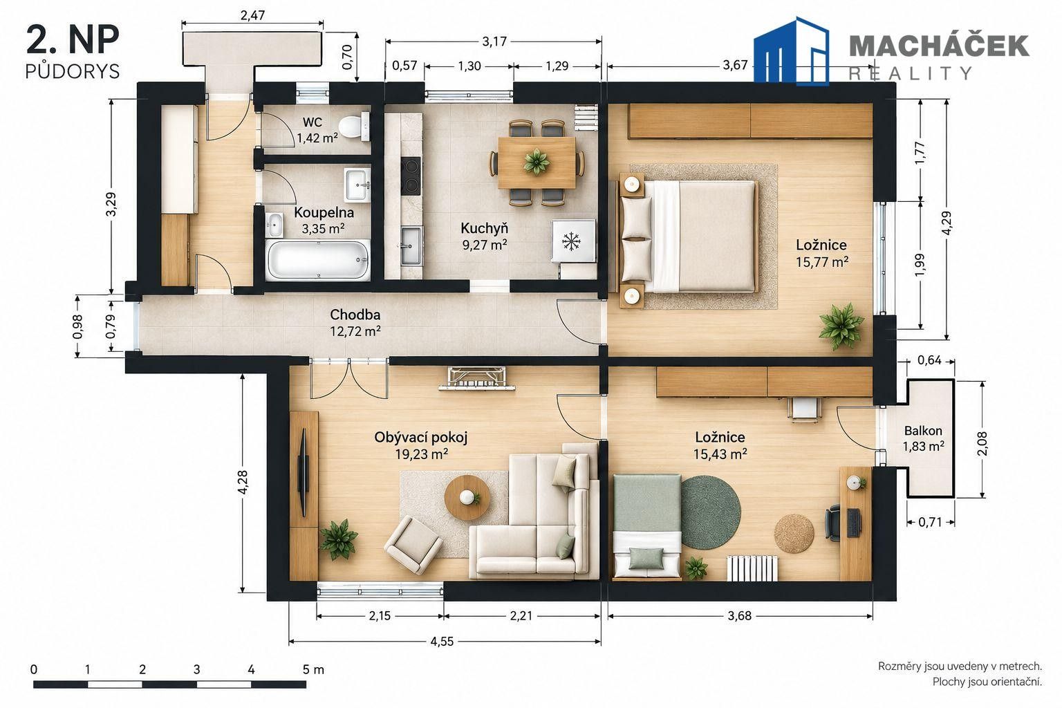 Prodej byt 3+1 - Svojsíkova , Teplice, 77 m² - 2