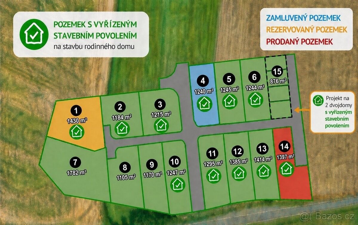 Stavební pozemek, Blatnice – pohled 2