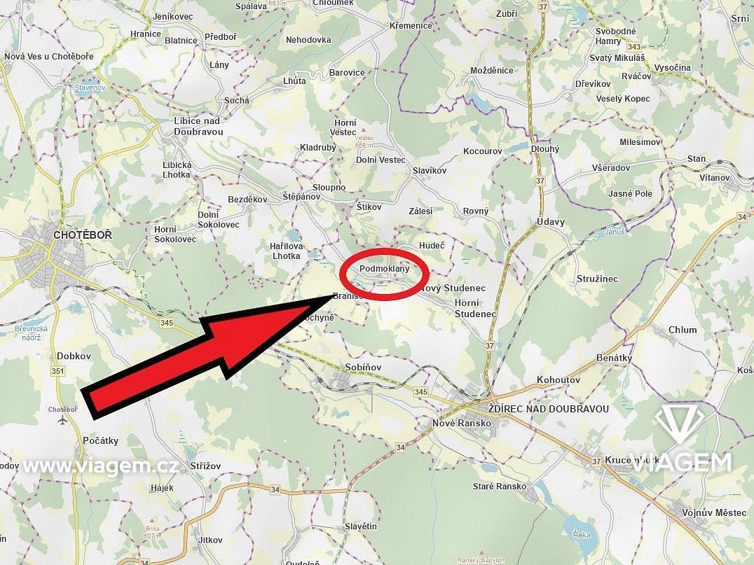 Pozemek pro bydlení · Podmoklany, okres Havlíčkův Brod, Kraj Vysočina - 3