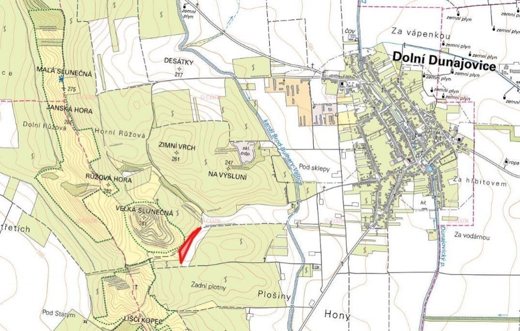 Prodej pozemek pro bydlení - Dolní Dunajovice, 691 85