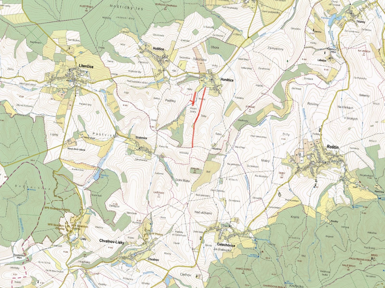 Prodej zemědělský pozemek - Honětice