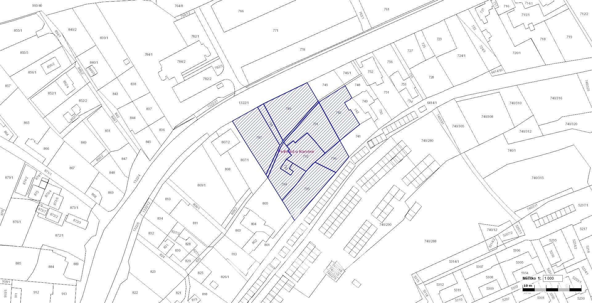 Prodej komerční pozemek - Ostravská, Petřvald