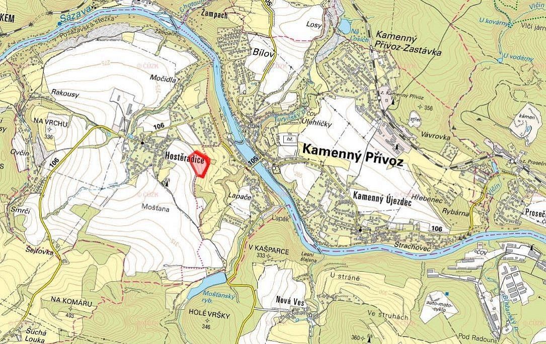 Zemědělské pozemky, Kamenný Přívoz - Hostěradice, okres Praha-západ - 2