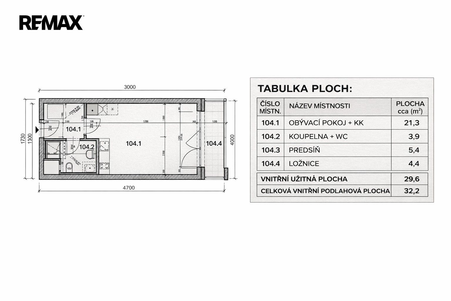 Byt 1+kk · 30 m² · Poděbradská 1197, Praha Hloubětín - 4