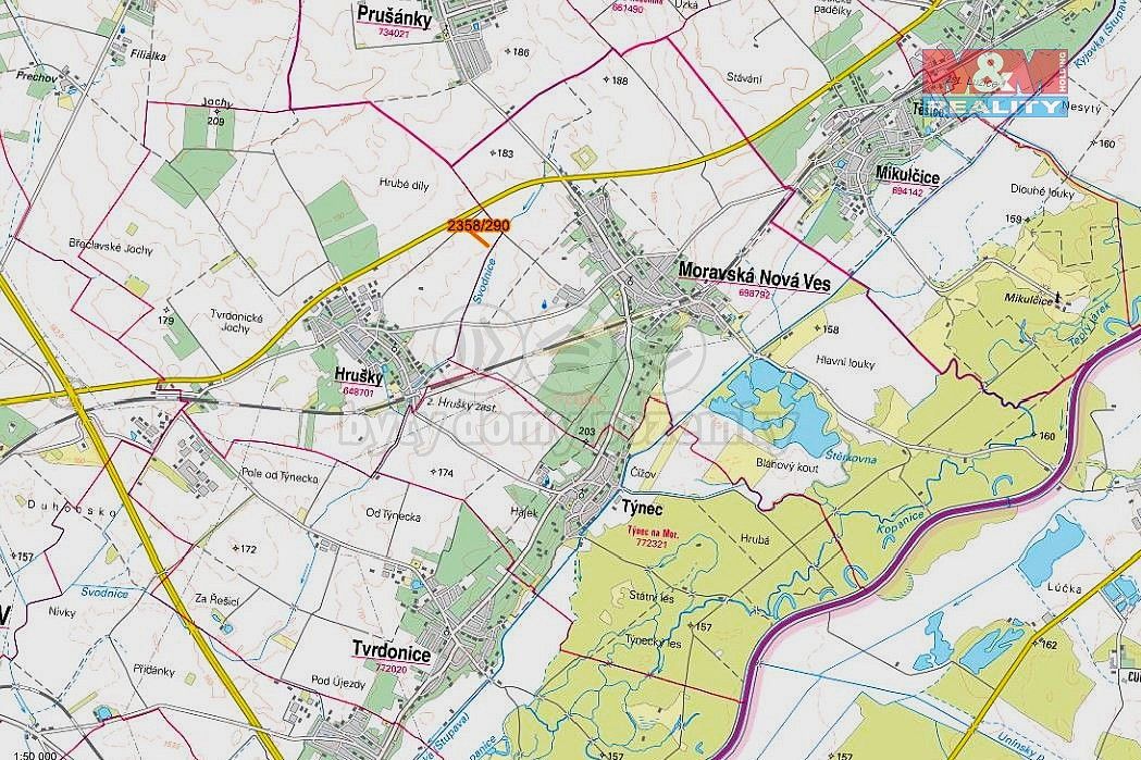 Zemědělské pozemky, Hrušky, okres Břeclav, Jihomoravský kraj - 2