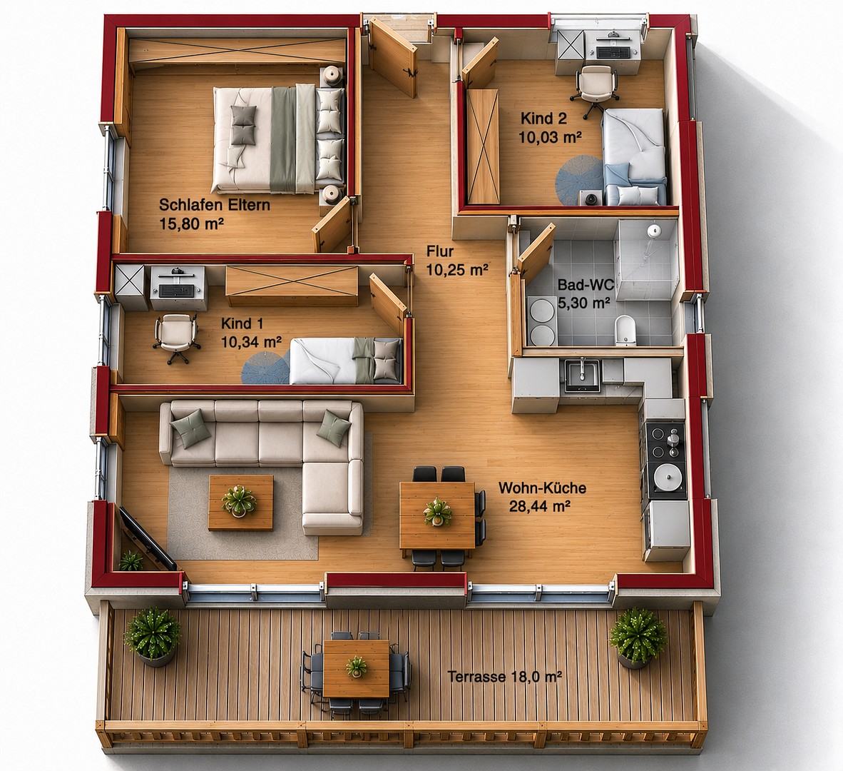 4+1, Schwaigen Grafenaschau Grafenaschau Bayern 82445, 90 m² - 2