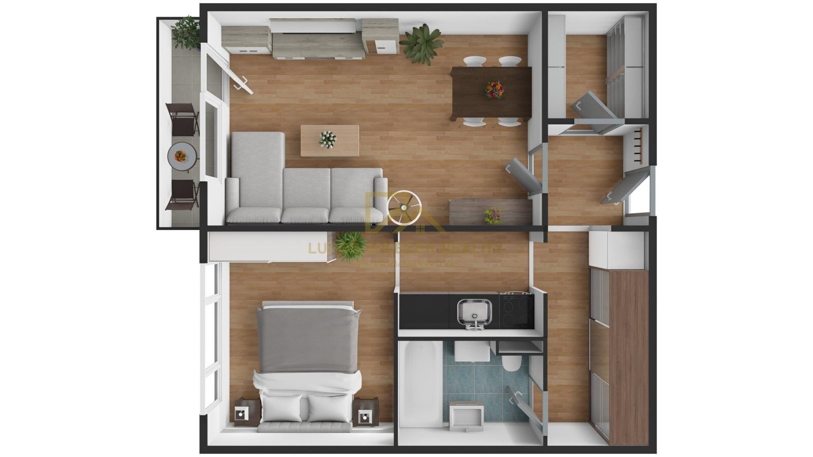 Pronájem byt 2+1 - Na Vyhlídce, Kaplice, 49 m²