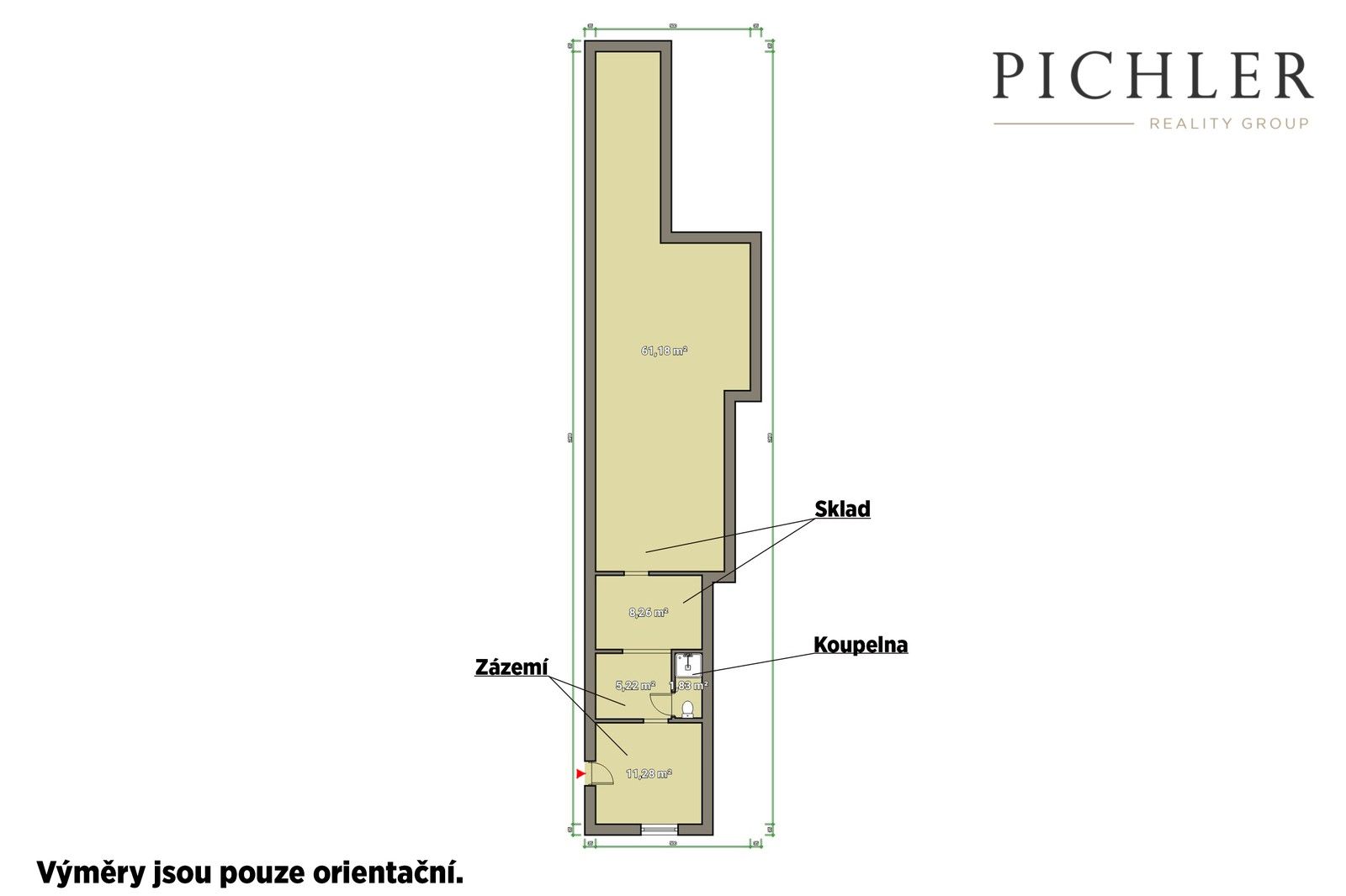 Pronájem sklad - alej Svobody, Plzeň, 88 m²