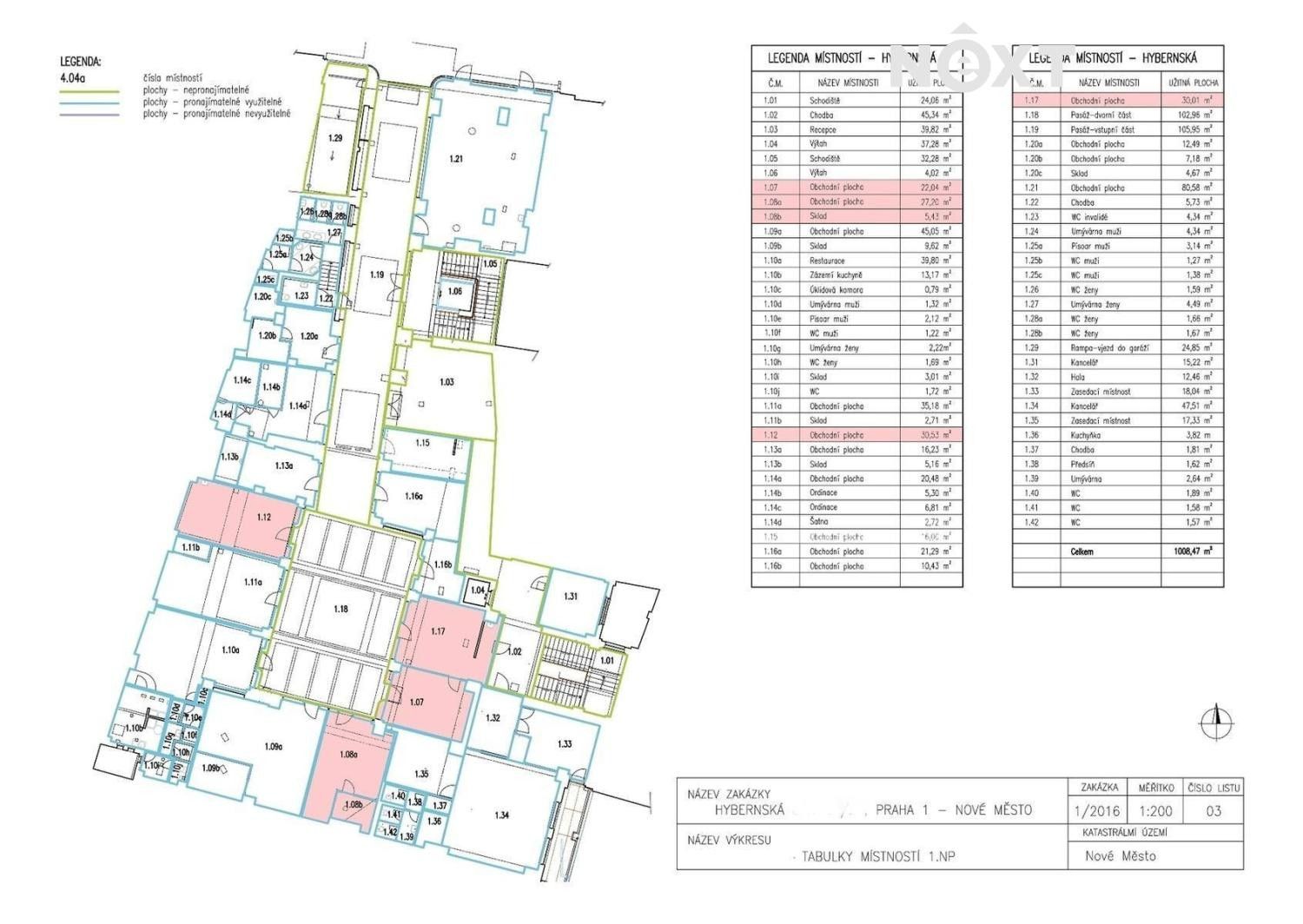 Pronájem obchodní prostory - Nové Město, Praha, 22 m²