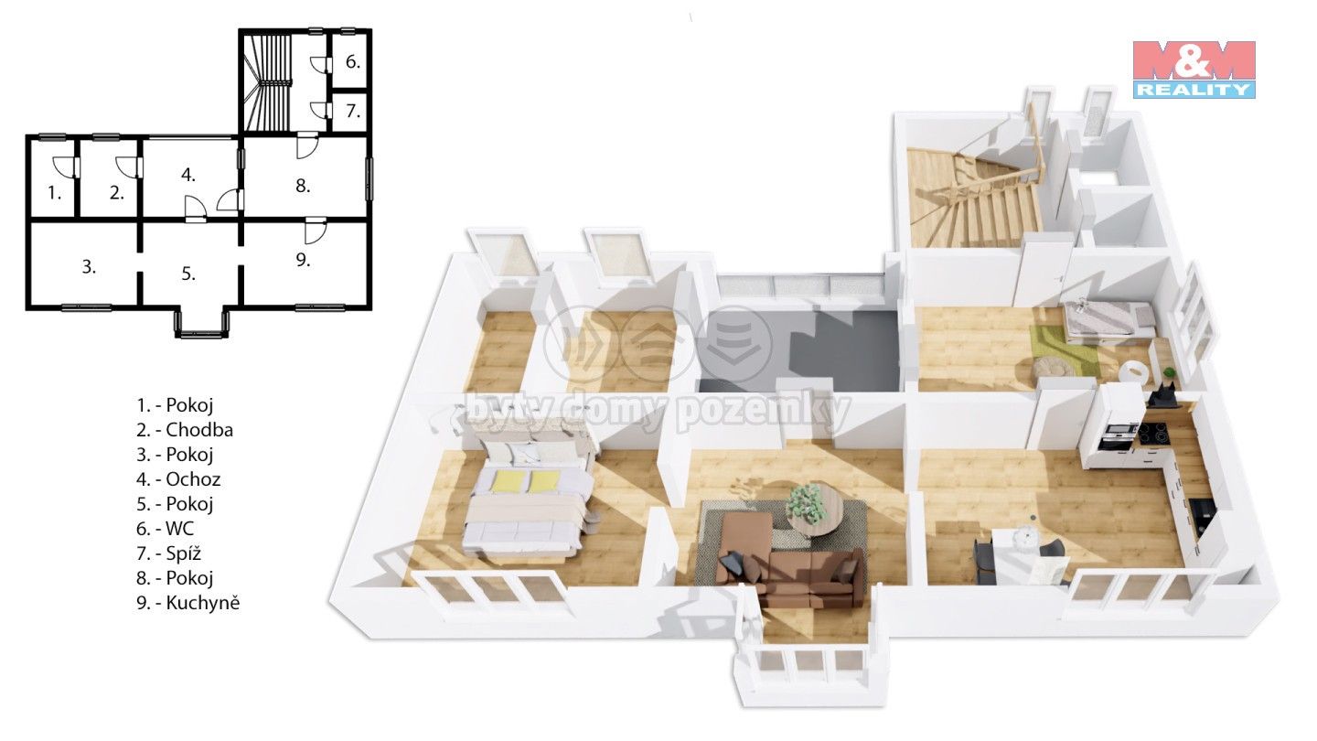 Prodej rodinný dům - Žatecká, Jesenice, 219 m²