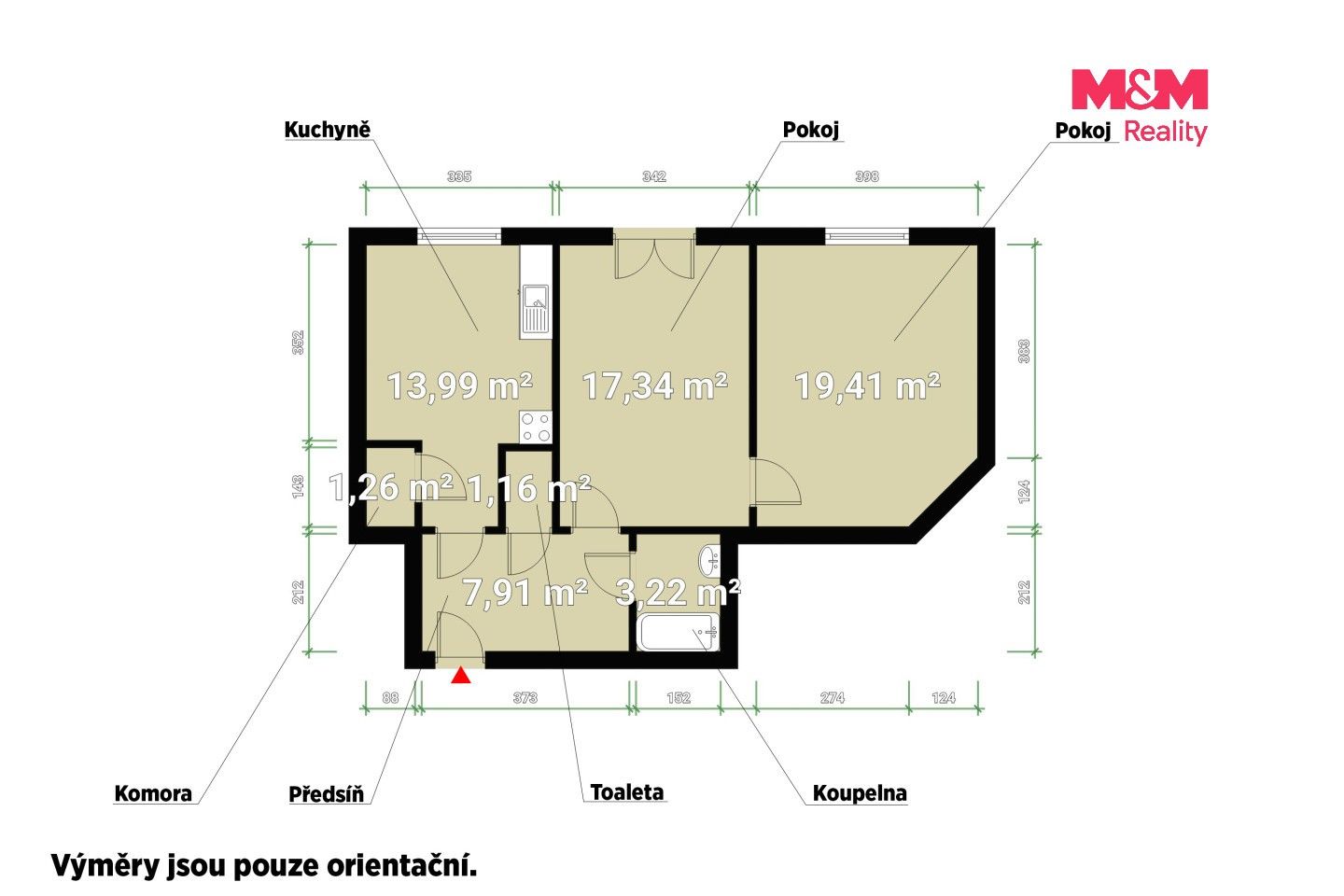 2+1, Goethova, Plzeň, 66 m² - 2