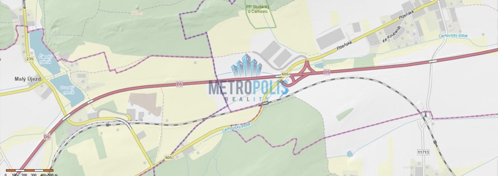 Prodej zemědělský pozemek - Cerhovice, 2 496 m²