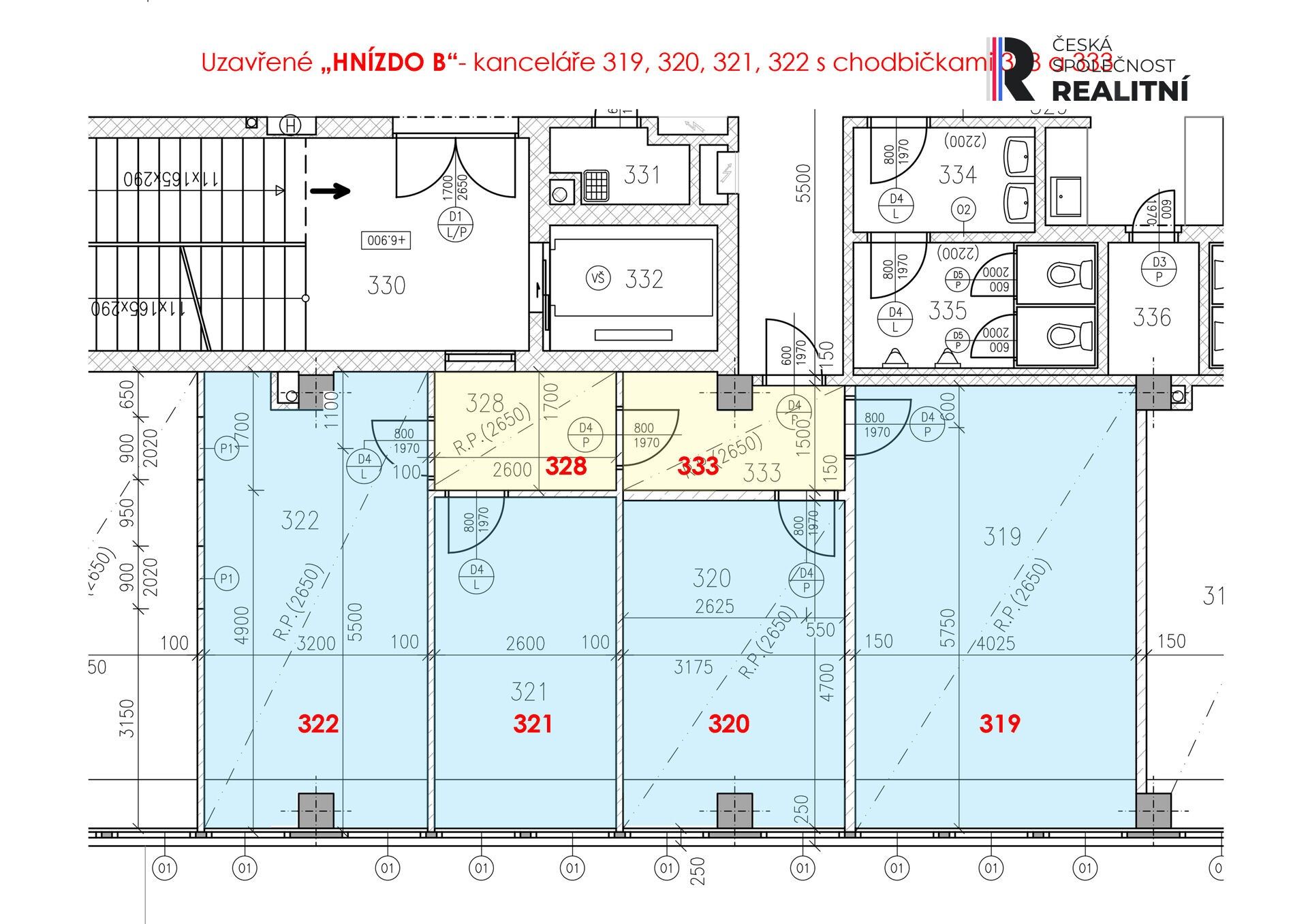 Kanceláře, Kvítková, Zlín, 82 m²