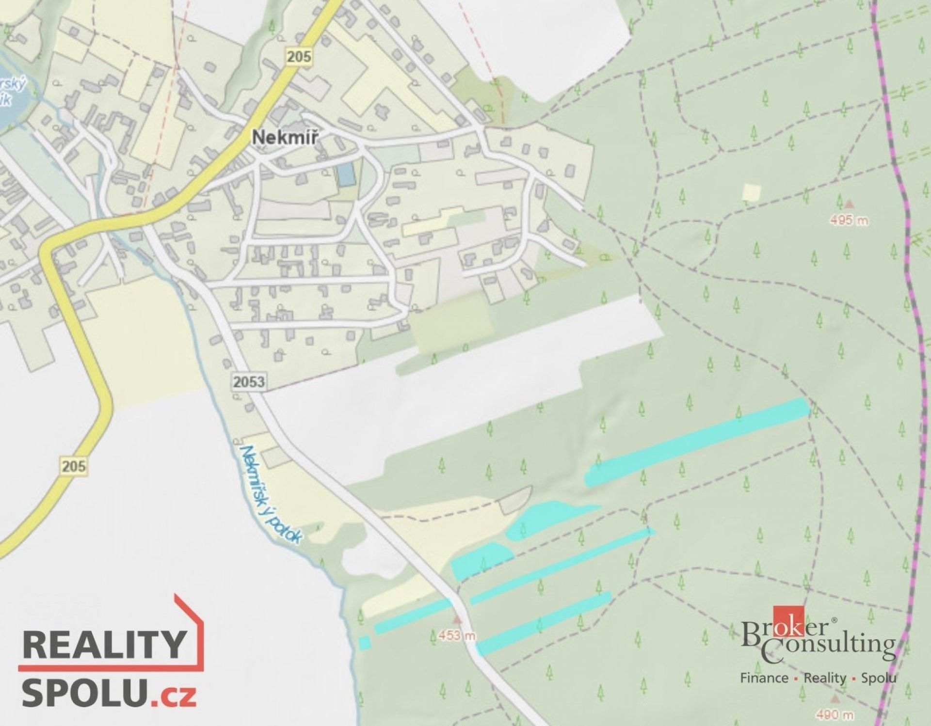 Prodej les - Nekmíř, 22 136 m²