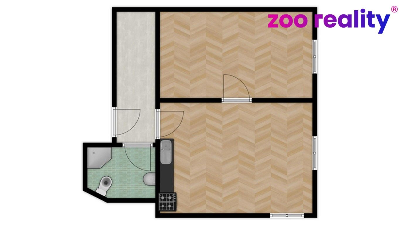 Pronájem kancelář - Krajinská, České Budějovice, 56 m²