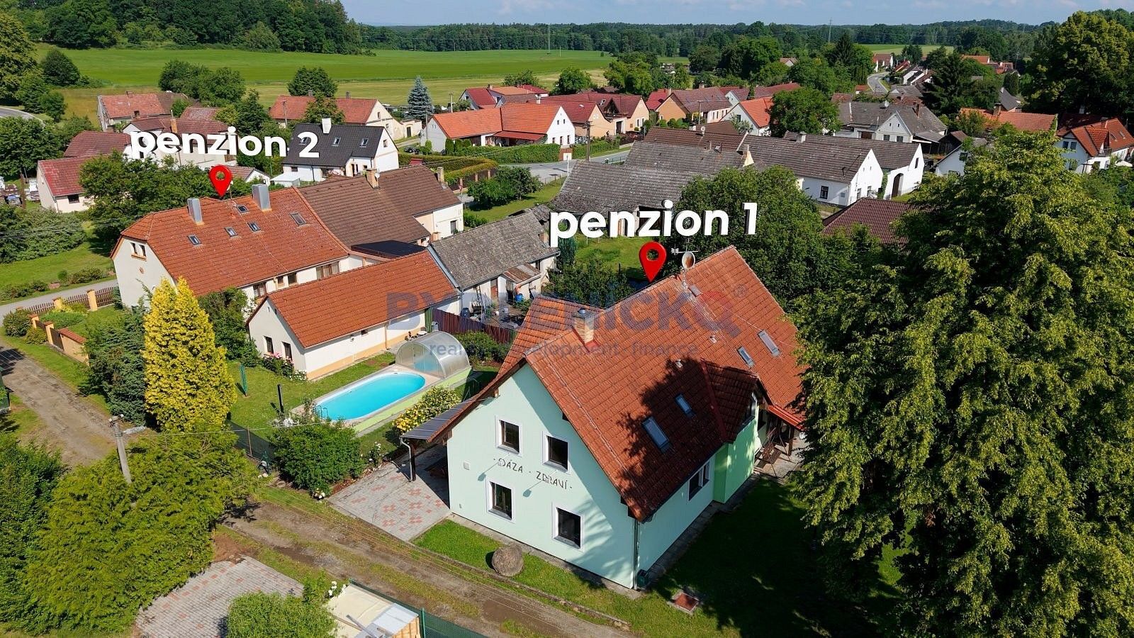 Rodinné domy, Chlum u Třeboně - Žíteč, okres Jindřichův Hradec, Jihočeský kraj, 475 m² - 1