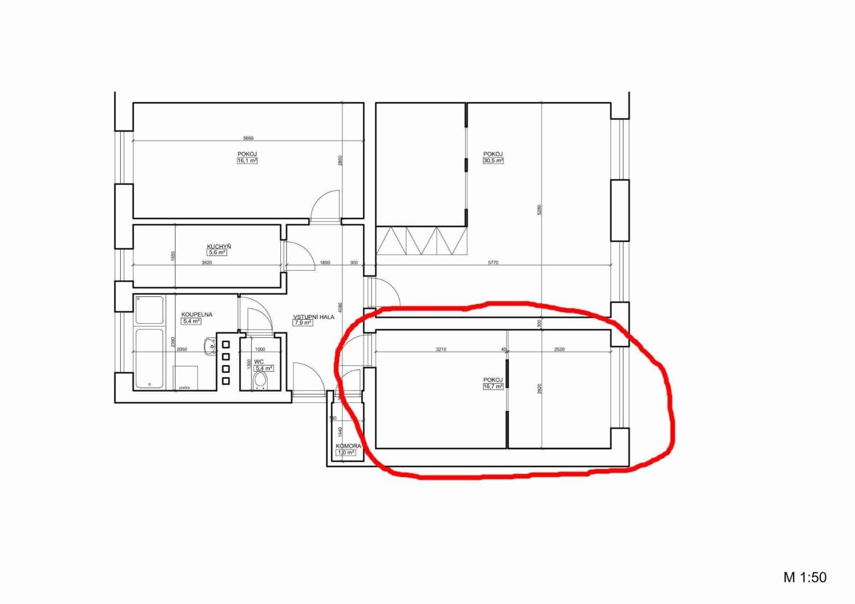 Pronájem byt 3+1 - Lublaňská, Praha - Vinohrady, 86 m² - 5