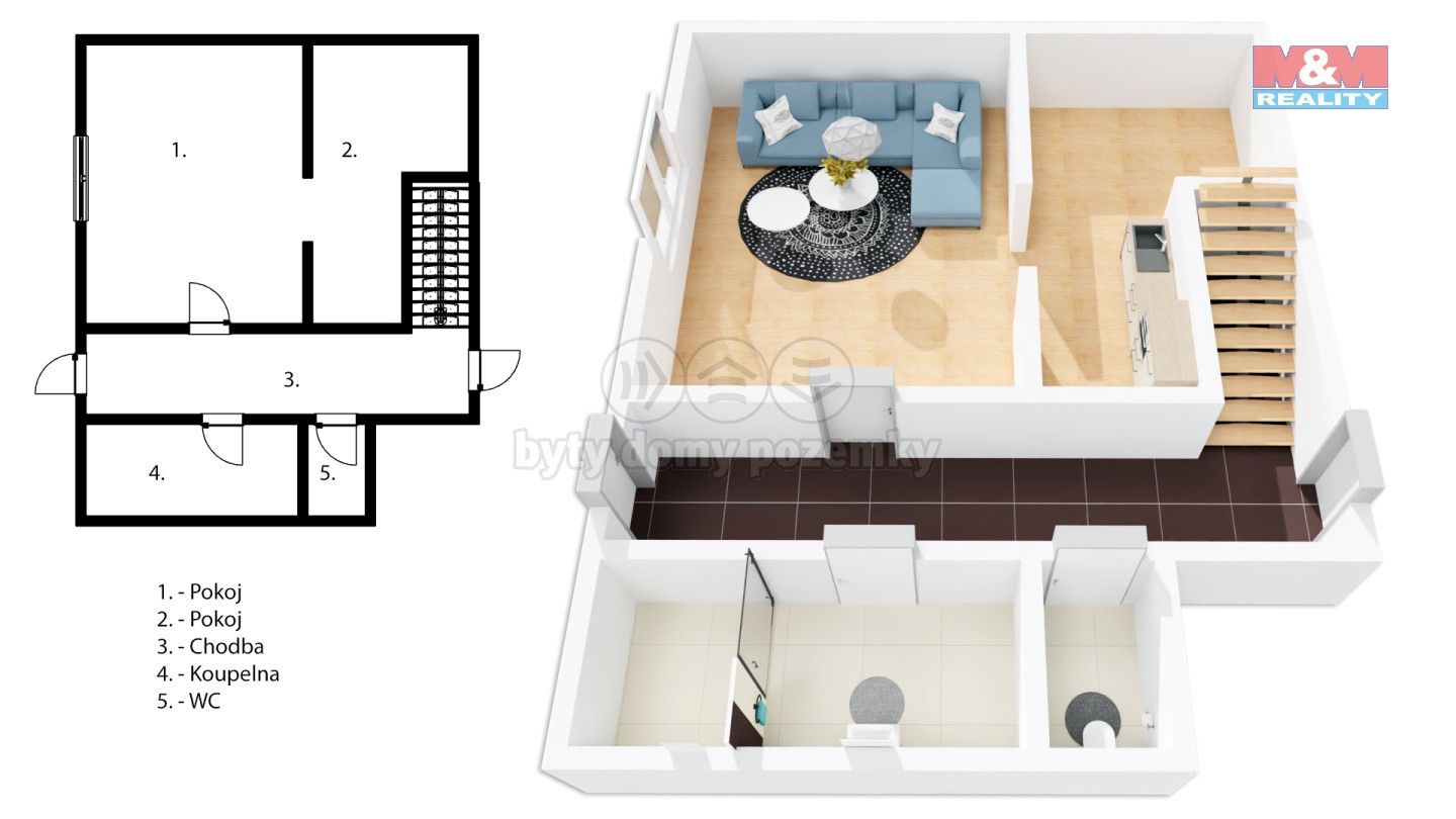 Prodej rodinný dům - Teplická, Bílina, 122 m²