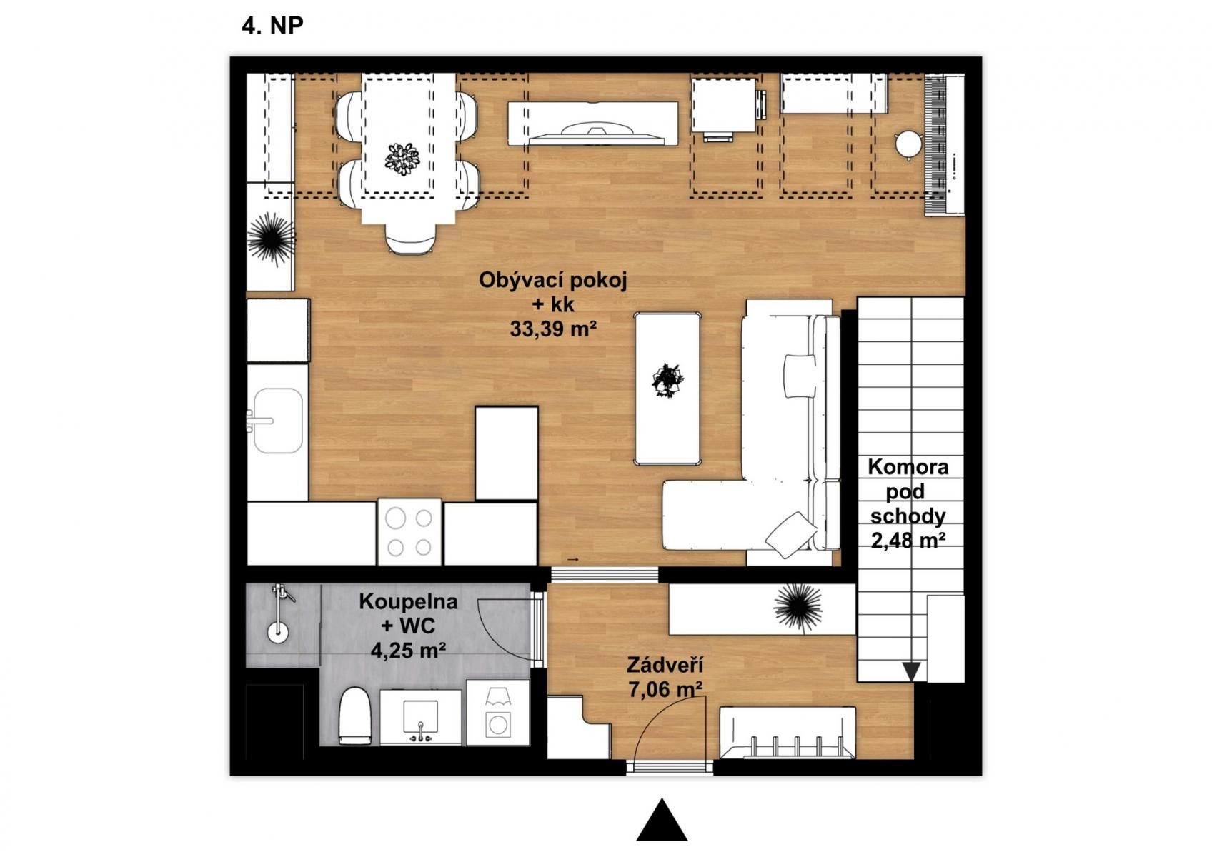 Byt 3+kk · 120 m² · Michelská, Praha - 3