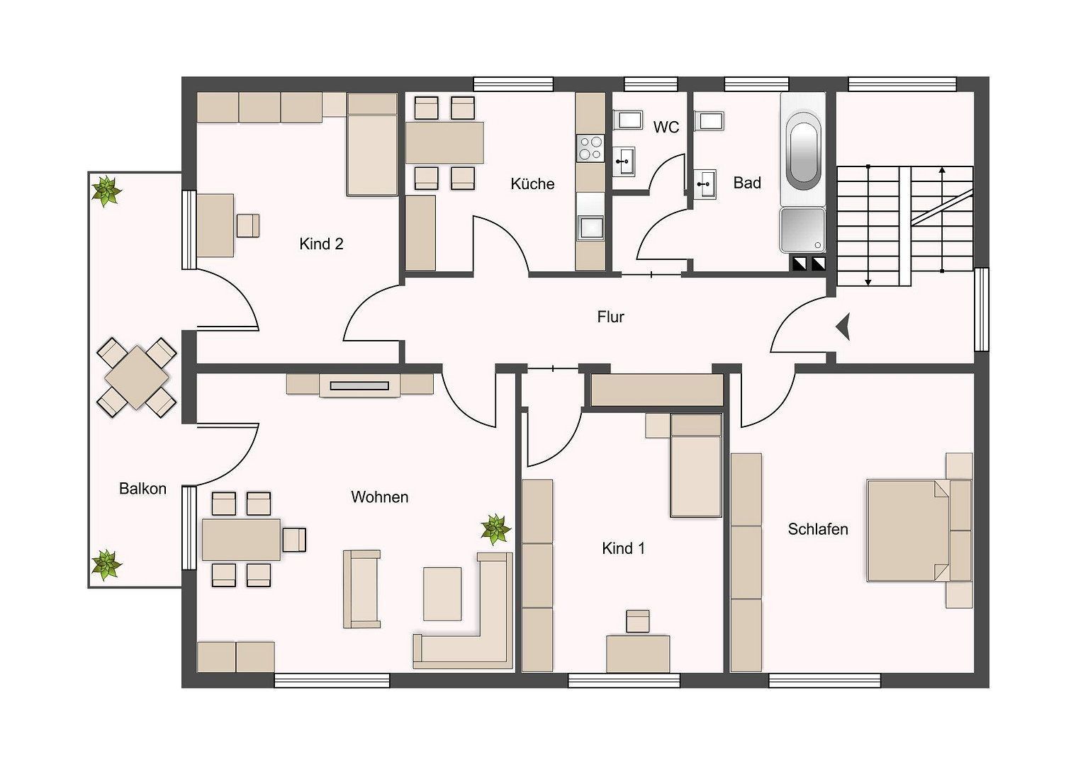 4+1, , Dolní Sasko, 118 m² - 1