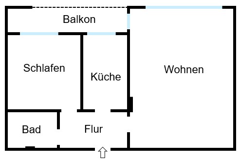 2+1, Weierstraße 0, , Severní Porýní-Vestfálsko, 74 m² - 2