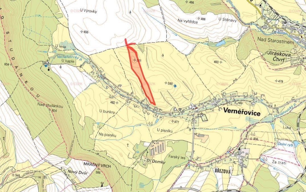 Prodej pozemek pro bydlení - Vernéřovice, 549 82
