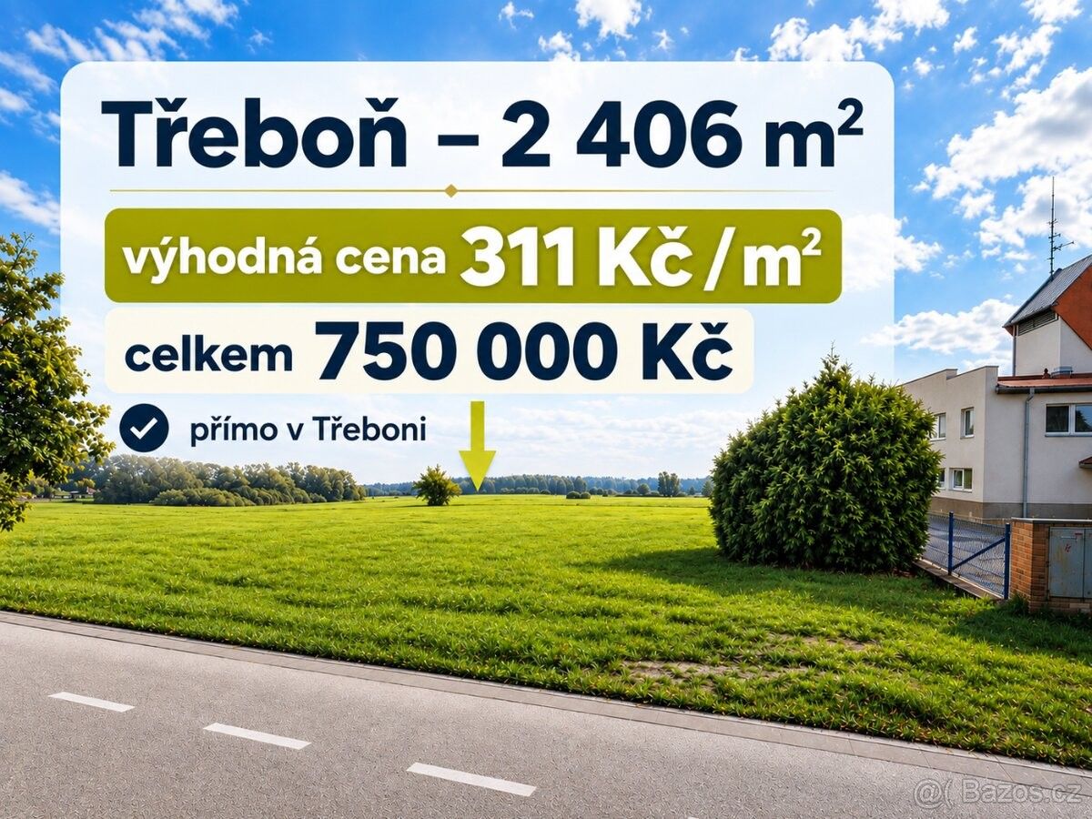 Pozemky pro bydlení, Třeboň, 379 01 - 1