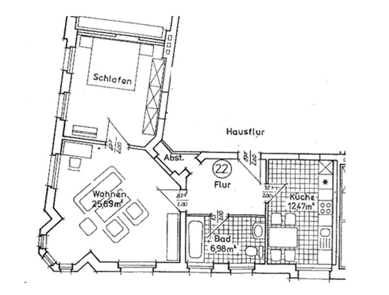 2+1, Werderstr. 30 Dessau-Rosslau Dessau Sachsen-Anhalt 06844, 74 m² - 2