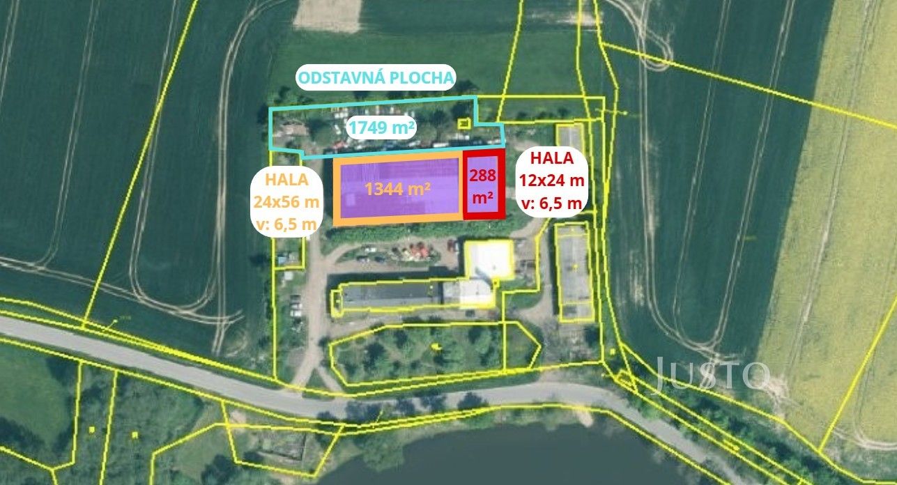 Sklady, Chrastiny, Dolní Novosedly, 1 m²