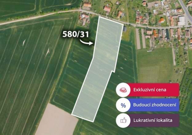 Pozemky pro bydlení, Jizbice, 6 066 m²