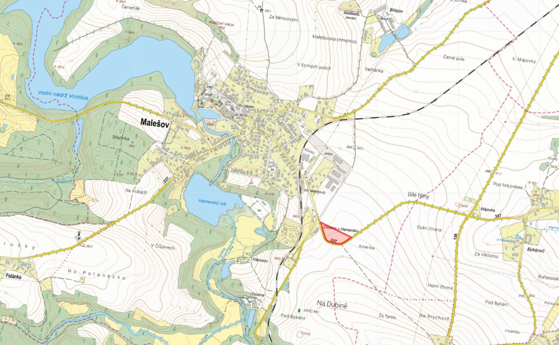 Prodej zemědělský pozemek - Malešov - 2