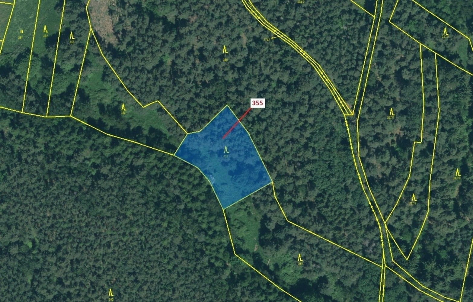 Prodej les - Žďár, okres Rakovník, Středočeský kraj - 2