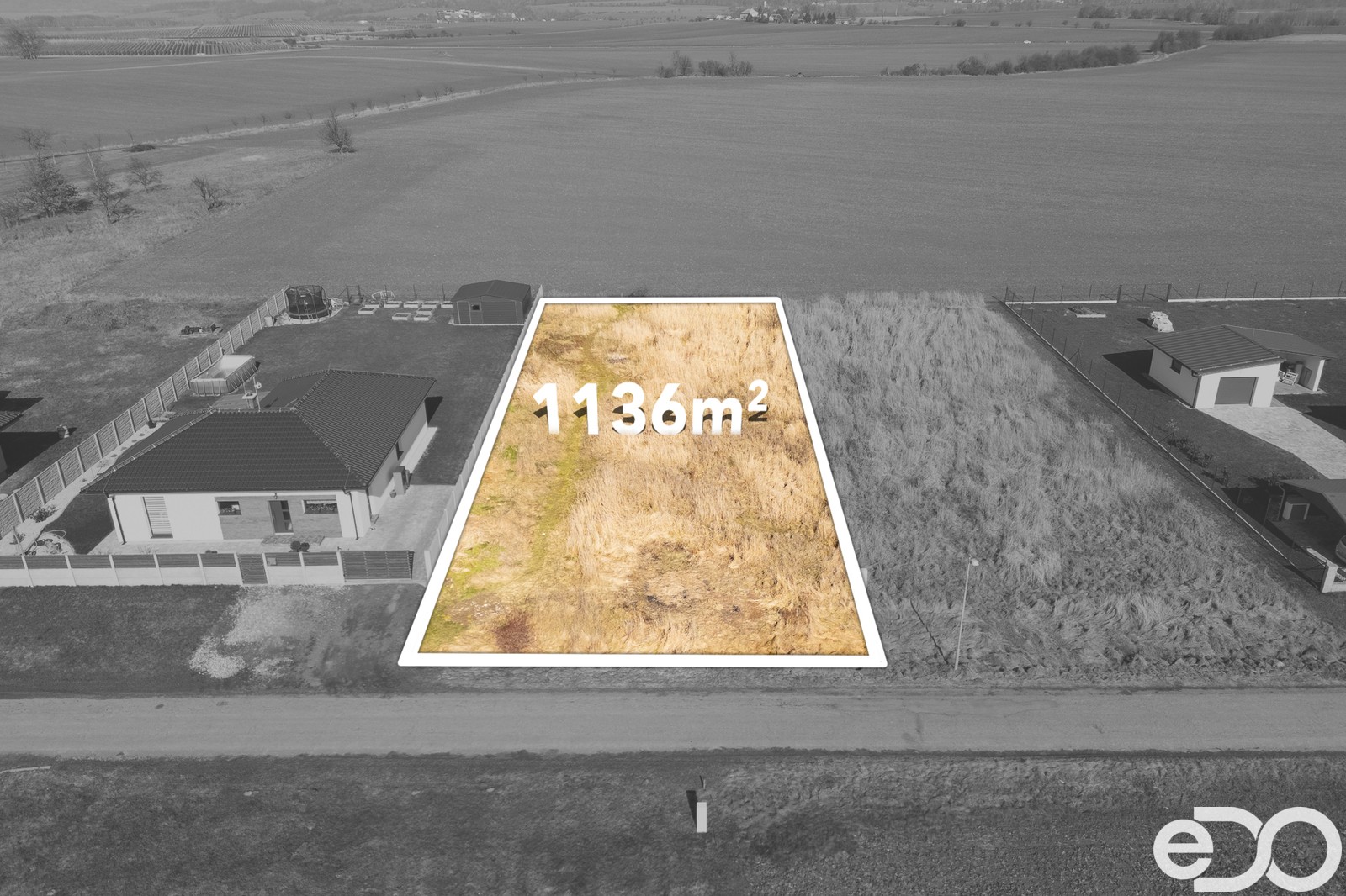 Prodej pozemek pro bydlení - Obrubce, 1 136 m² - 5