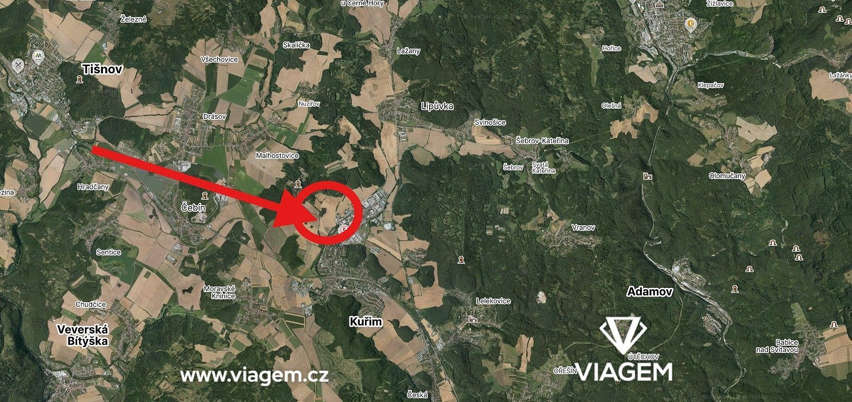 Prodej zemědělský pozemek - Kuřim, okres Brno-venkov, Jihomoravský kraj - 2