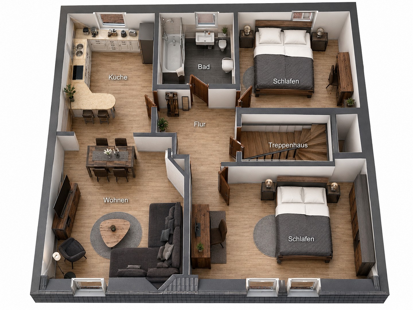 4+1, Elzer-Straße 126, , Dolní Sasko, 98 m² - 1