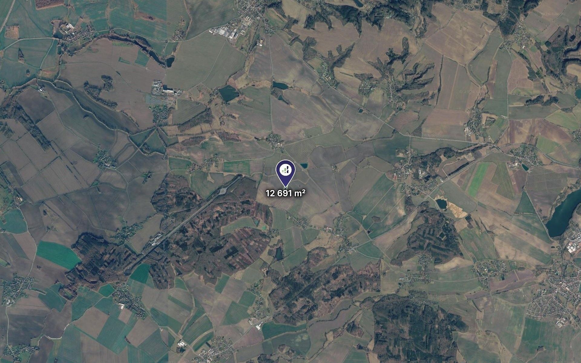 Zemědělské pozemky, Kněžmost, 12 691 m² - 2