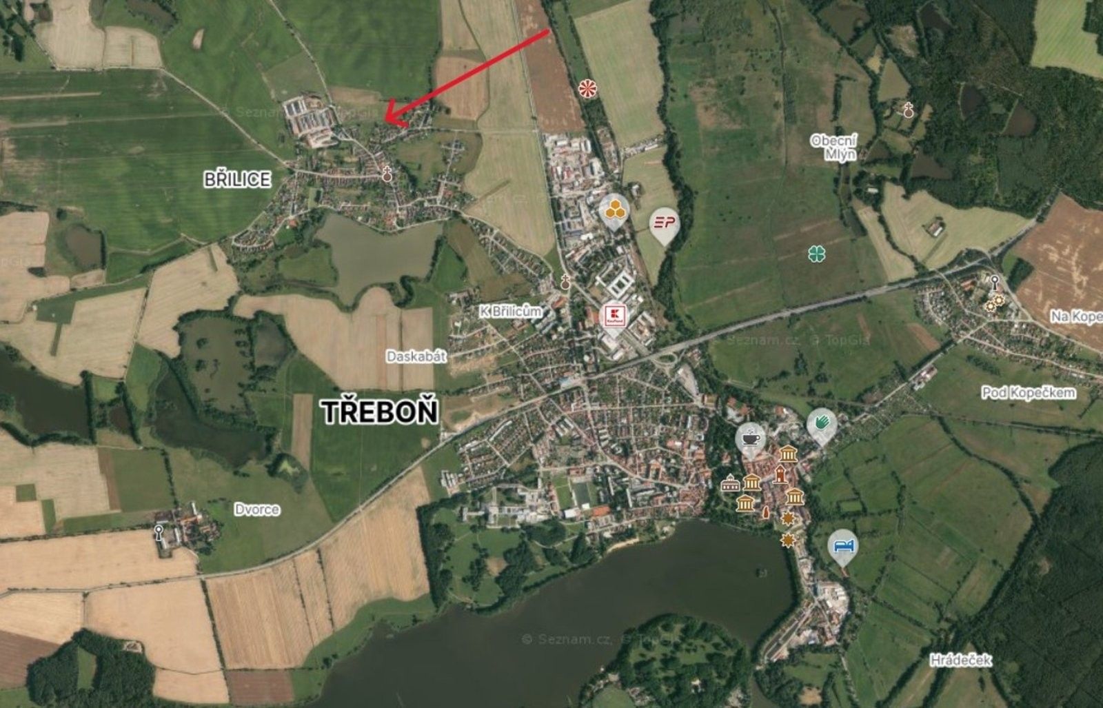 Pozemky pro bydlení, Boční, Třeboň, 974 m²