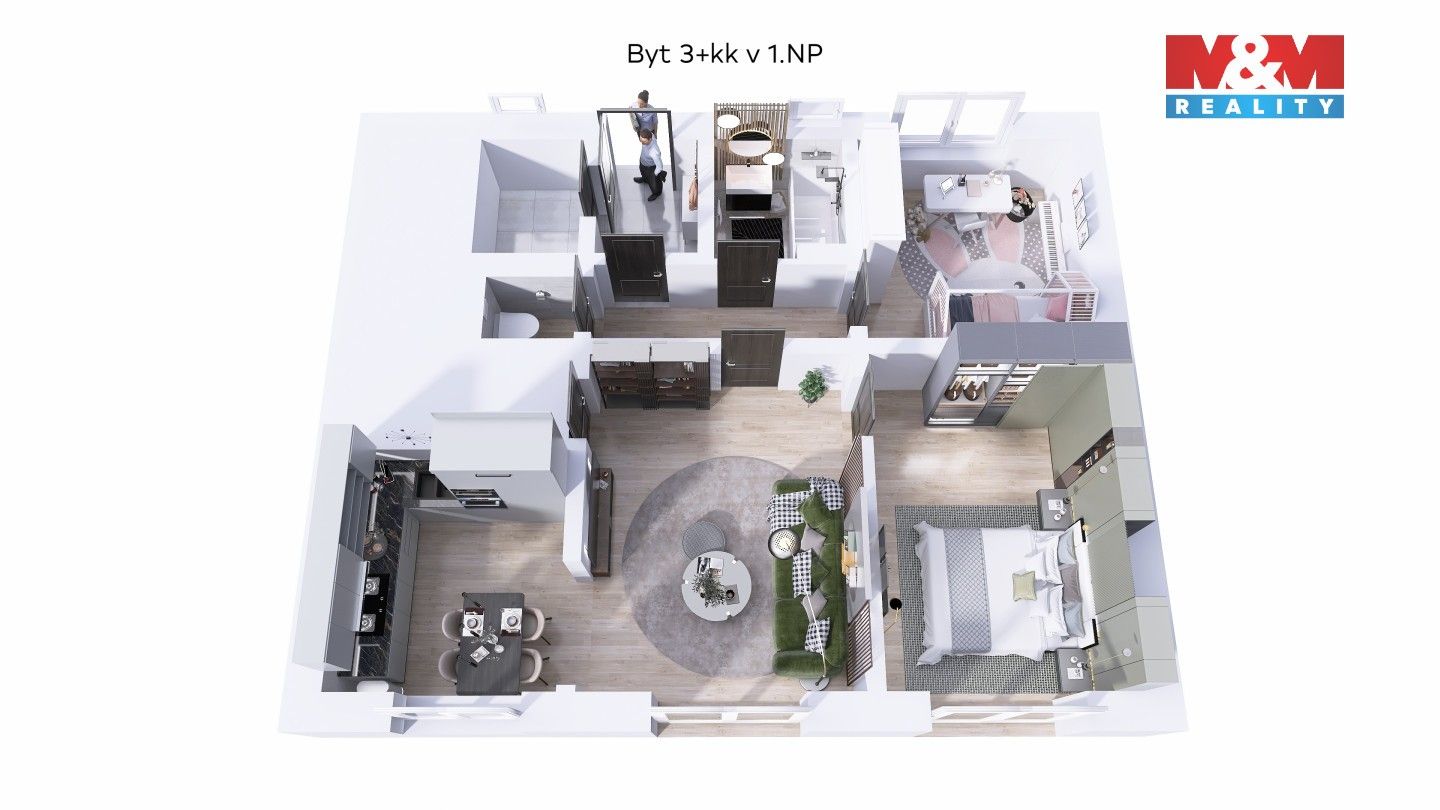 Prodej byt 3+kk - Kamenný Újezd, 75 m²