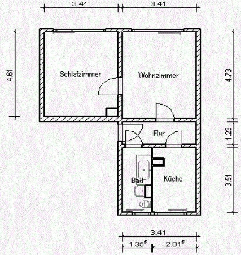 Byt 2+1 · 46 m² · Sandmännchenweg 36 Leipzig Marienbrunn Sachsen 04277 - 4