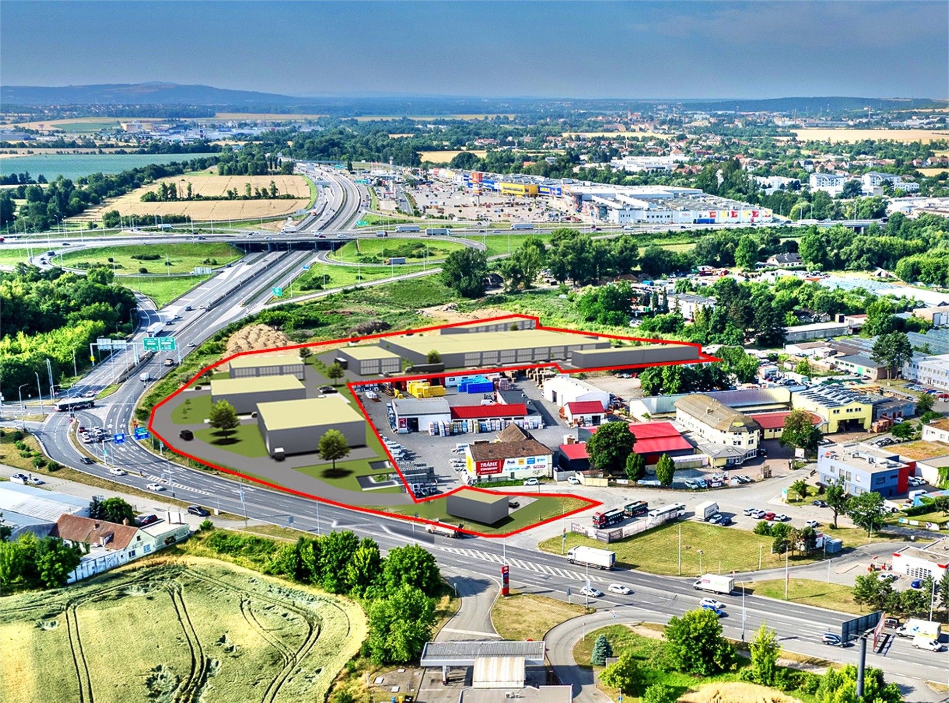 Prodej komerční pozemek - Hněvkovského  , Brno