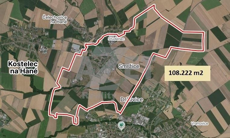 Zemědělské pozemky, Prostějovská, Smržice, 108 222 m²