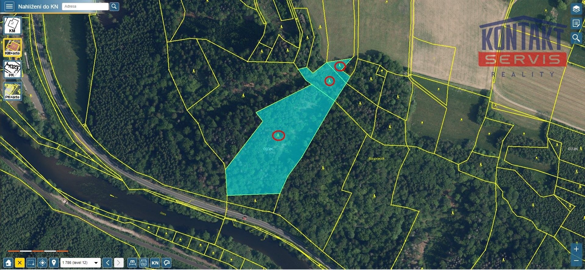 Les, 23 153 m²