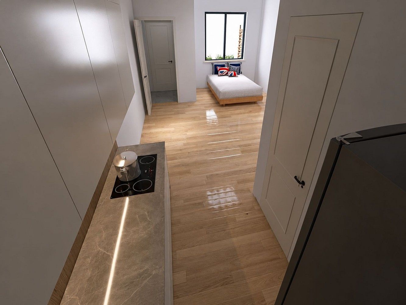 Byt 1+kk, 30 m²