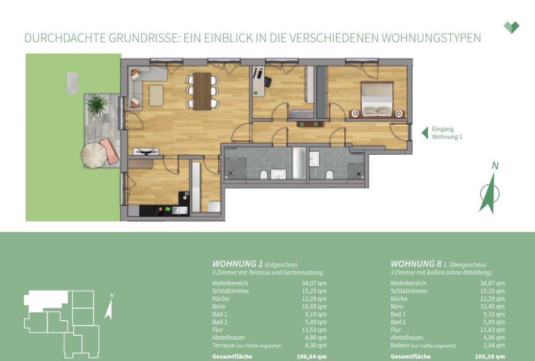 Byt 3+1 · 107 m² · Taufkirchen/Vils Taufkirchen (Vils) Bayern 84416 - 3