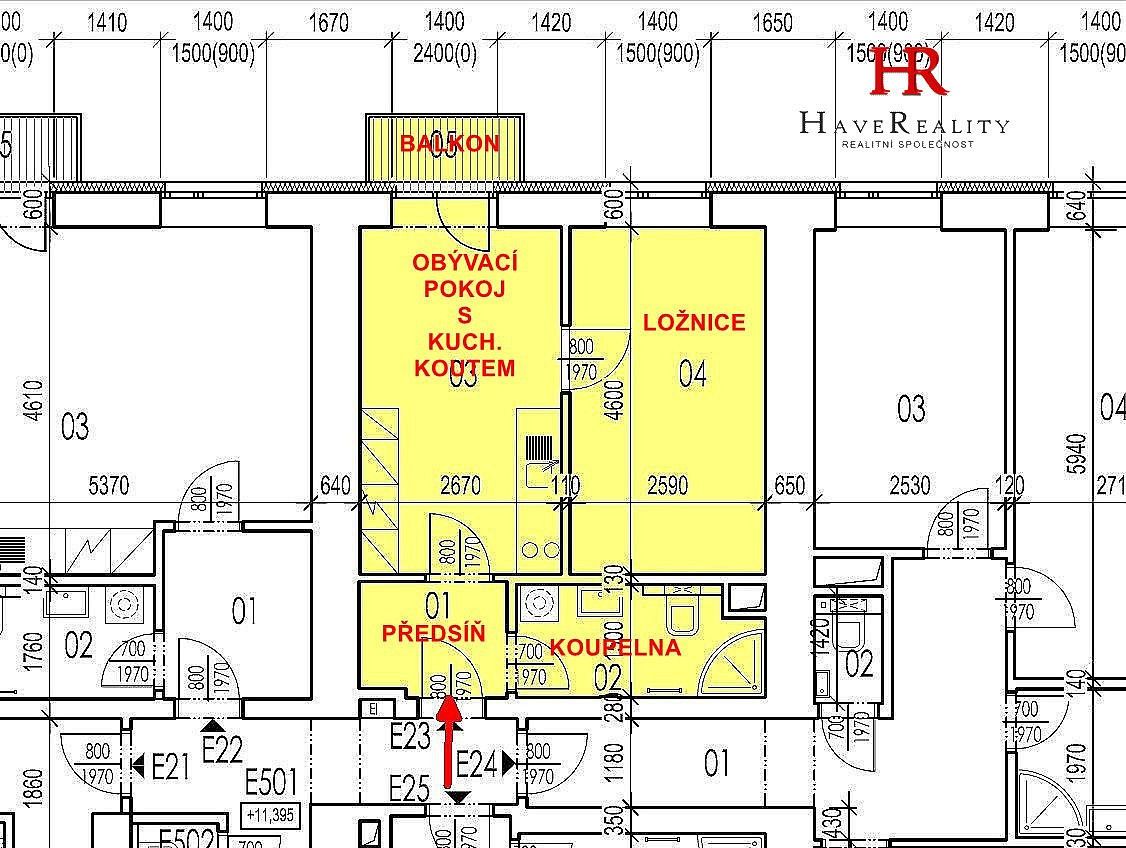 2+kk, Višňová, Milovice - Mladá, okres Nymburk, 33 m² - 2