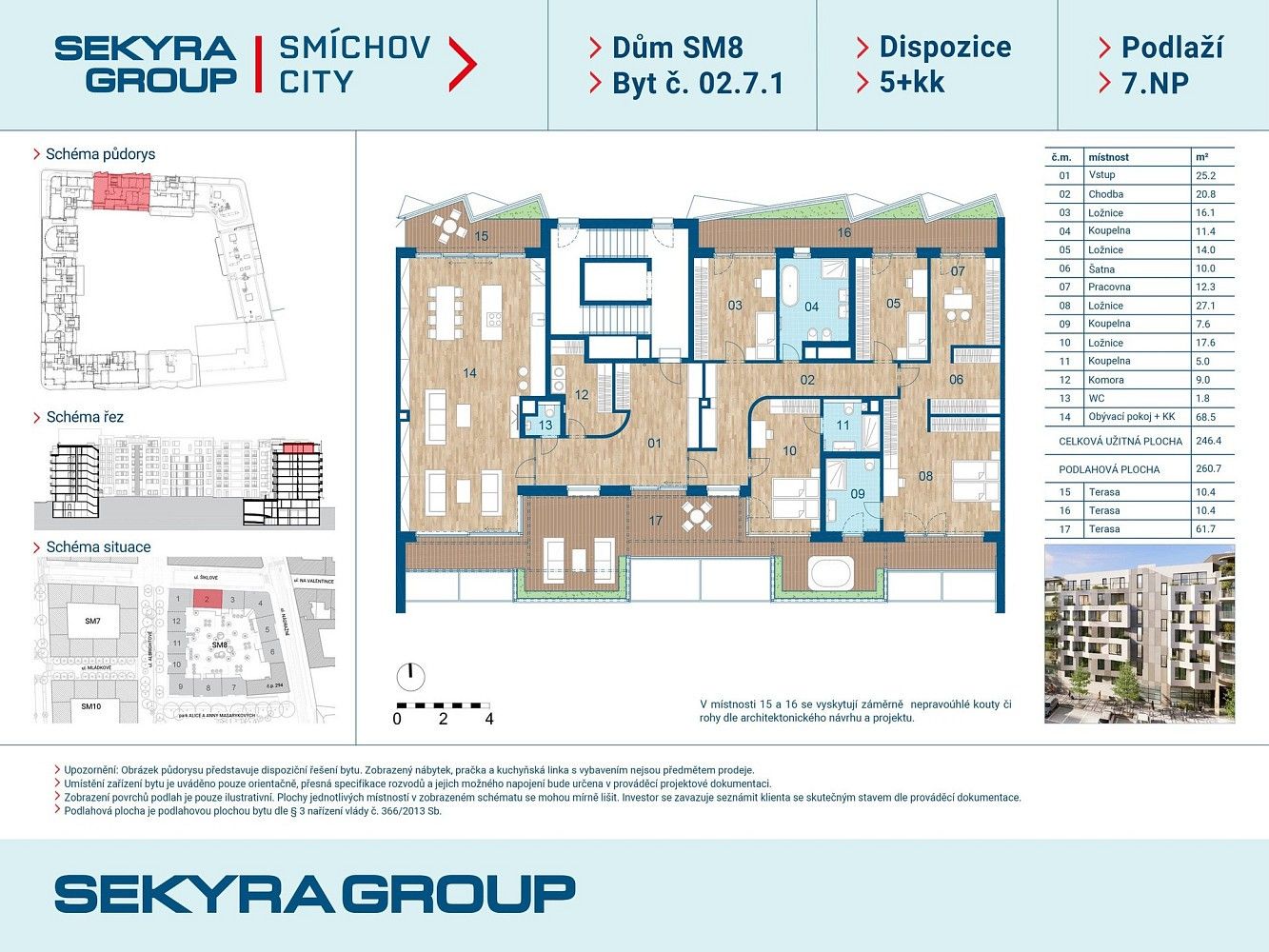 Prodej byt 5+kk - Praha - Smíchov, okres Praha 5, Hlavní město Praha, 246 m² - 2